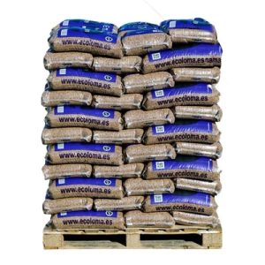 HUESO DE ACEITUNA - Palet de 77 sacos de pellets